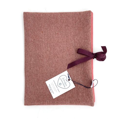 protège carnet de santé - dusty rose