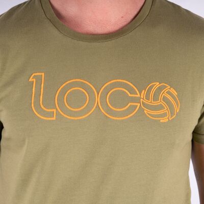 T-shirt "Marco Lenders" Army/Orange