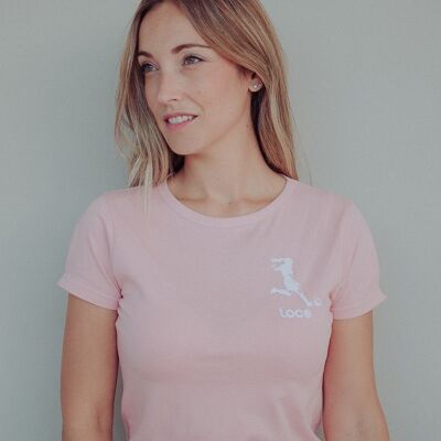T-shirt rosa della leggenda Ella