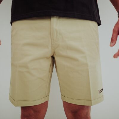 Beige Chino-Bermuda-Shorts