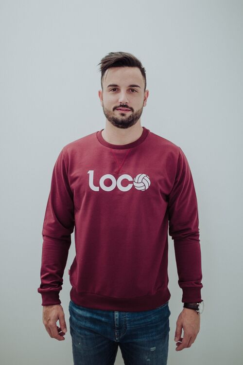 Sudadera Esencia Burgundy / White