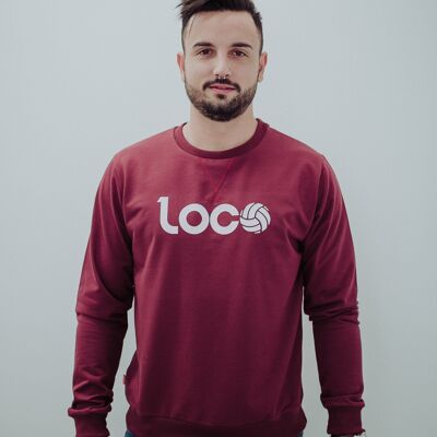 Sudadera Esencia Burgundy / White