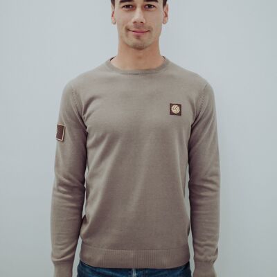 Brown Round Neck Sweater