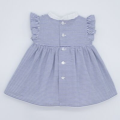 VESTIDO MINI RAYAS AZUL NAVY4 Años