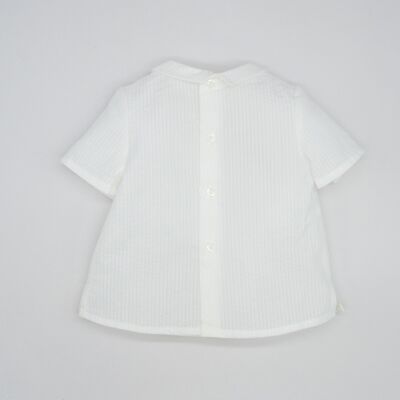 CAMISA LORZAS SEERSUKER BLANCO6 Meses