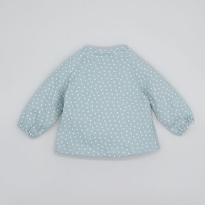 SUDADERA FELPA ESTRELLAS AZUL BEBÉ12 Meses