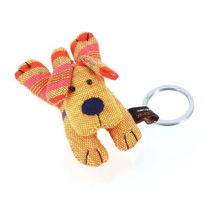 Schlüsselanhänger Hund, Baumwolle