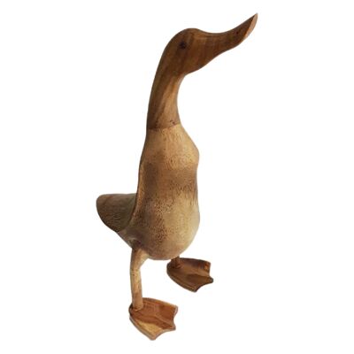 Ente aus Holz stehend