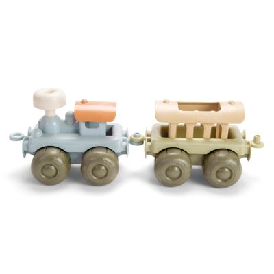 BIO Spielzeug Lok mit Wagen, Geschenkbox