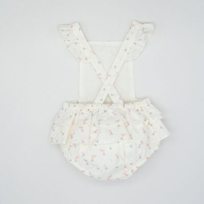 PETO VOLANTES FLOR ROSA BABY3 Meses