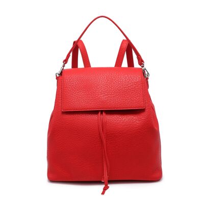 Lea mochila rojo