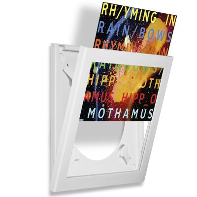 Art Vinyl Play & Display 12” Record Frame (White)