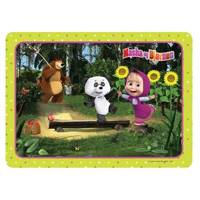 Masha and the Bear Placemats - Set of 2 - GREEN