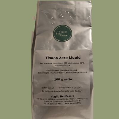 Tisana "Zero Liquid" Voglio BenEssere per Drenare e Ridurre il Gonfiore 1000g