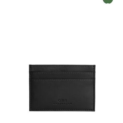 Vegan Wallet - Apple Leather  - Mark's Cardcase - Black