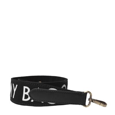 Canvas Logo Strap - Black & Black