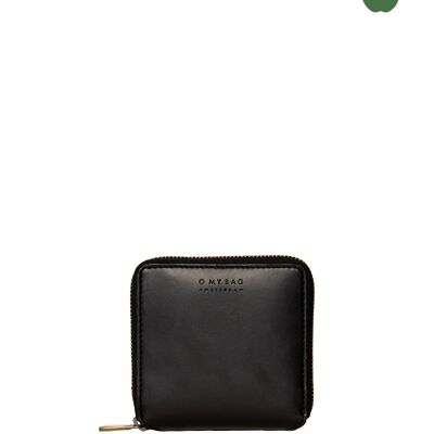 Vegan Wallet - Apple Leather - Sonny Square Wallet - Black