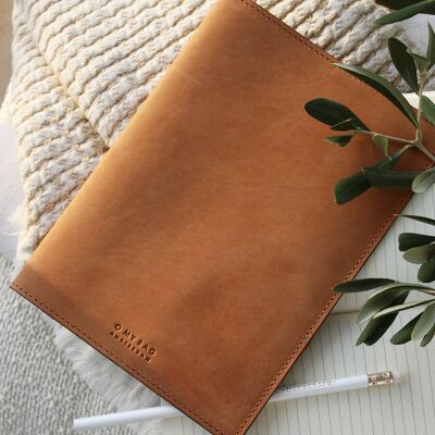 Notebook Cover - Camel Hunter Leather