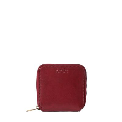 Wallet - Sonny Square Wallet - Ruby Classic Leather