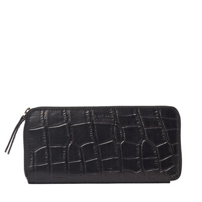 Wallet - Sonny - Black Classic Croco