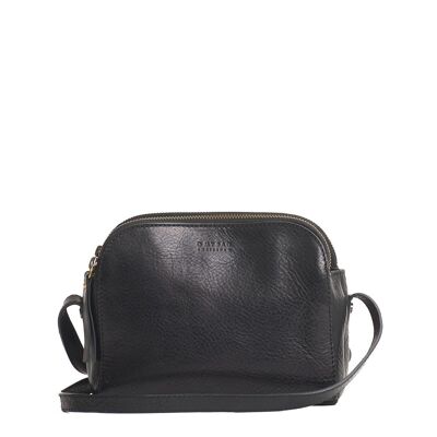 Leather Bag - Emily - Leather Strap - Black Stromboli Leather