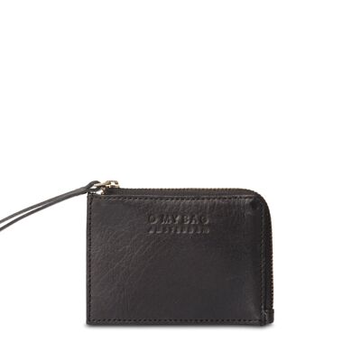 Wallet - Coin Purse - Black Classic Leather