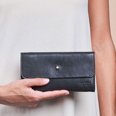 Wallet - Pixie's Pouch - Black Soft Grain Leather