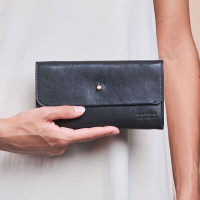 Wallet - Pixie's Pouch - Black Soft Grain Leather