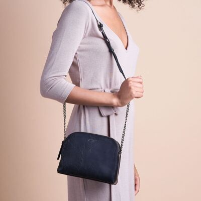 Leather Bag - Emily - Black Stromboli Leather