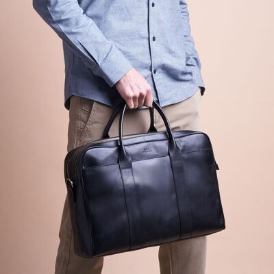 Leather Bag - Harvey Maxi - Black Classic Leather