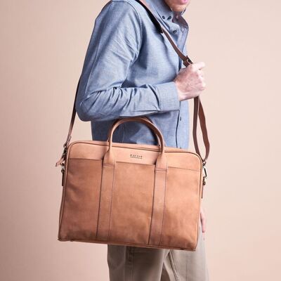 Leather Bag - Harvey - Camel Hunter Leather
