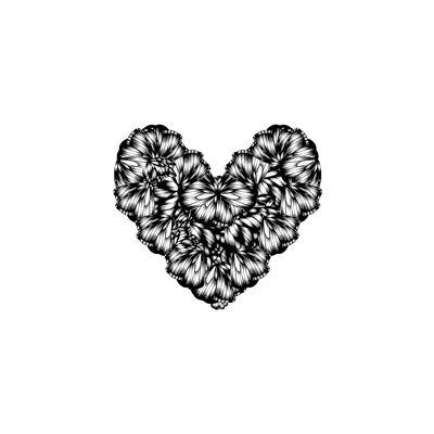 Loveheart Fine Art Print , A5