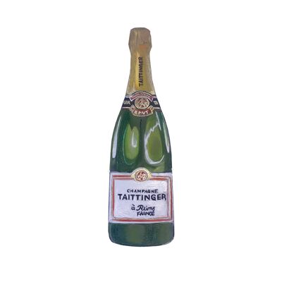 TAITTINGER BRUT RESERVE, Champagne in Acrylic, Fine Art Print , A5