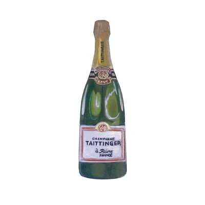 TAITTINGER BRUT RESERVE, Champagne in Acrylic, Fine Art Print , A4