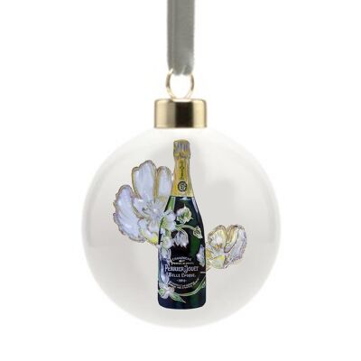 Perrier Jouet Champagne Bone China Bauble ,