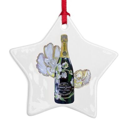Perrier-Jouet Champagne Bone China Ornament ,