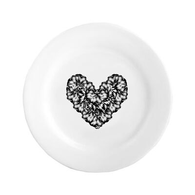 Love-heart, Ceramic Plate ,