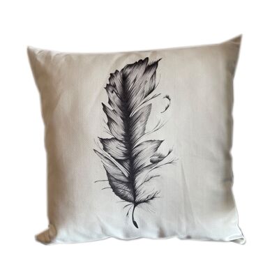 Biro/ Pencil Feather Mayfair Herringbone Cushion 40 x 40cm ,