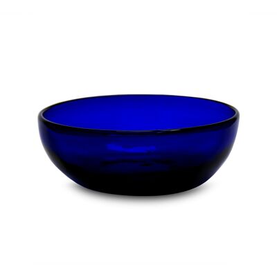 Glasschalen 4er Set, blau