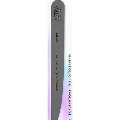 Cuticle pusher file - Bilateral coarse grain file 100/180