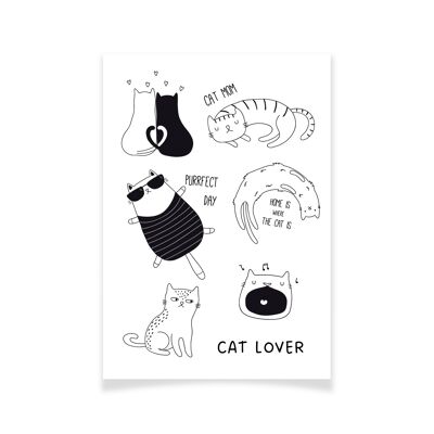 Tattoo Textil Cat Lover NB