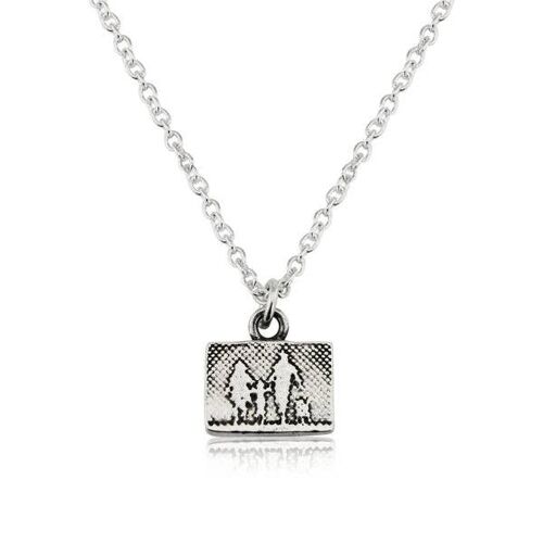 DOG LOVERS FAMILY NECKLACE, STERLING SILVER , SDLFP