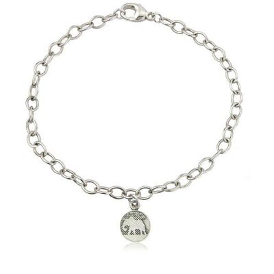 ARMBAND KLEINER ELEFANT, STERLINGSILBER & OXIDIERTE DETAILS, EB/S