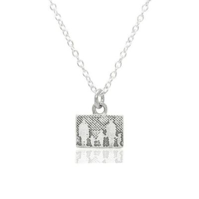 COLLANA FAMIGLIA PICCOLA IN ARGENTO, ARGENTO STERLING , CFP5/S