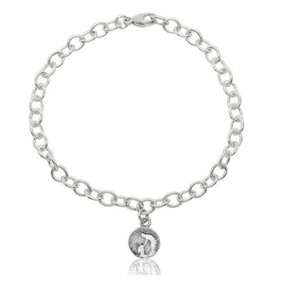 BRACCIALE CON CHARM CANE IN ARGENTO LITTLE STERLING , SRMBFB