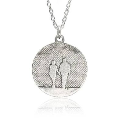 COLLANA COPPIA ROTONDA IN ARGENTO, ARGENTO STERLING, RCP/S