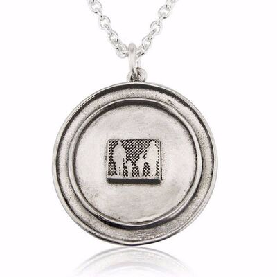 SILVER FAMILY LOCKET, STERLING SILVER WITH OXIDISED DETAIL , LLCF