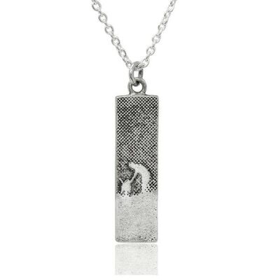 WALK WITH ME COLLANA PER CANI IN ARGENTO, ARGENTO OSSIDATO , SMBFP/S