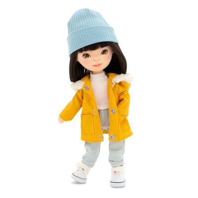 Peluche de las Hermanas Dulces: Lilu con parka mostaza (35 cm)
