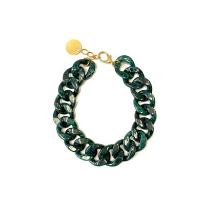 KELLY GREEN TORTOISE SHELL NECKLACE